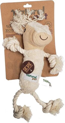 Natural Plush Dog toy rope asst -pig-horse-cow in Saudi Arabia