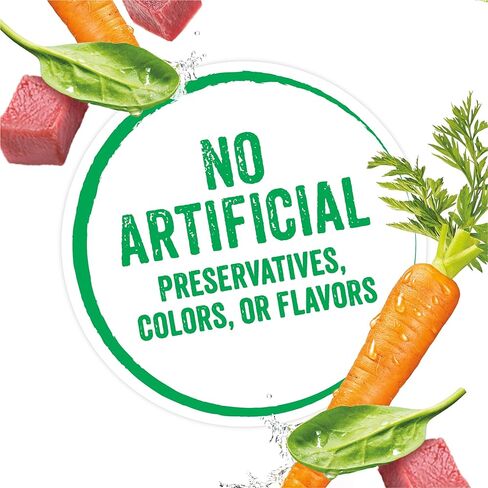 بورينا عجينة طعام الكلاب الرطبة المفيدة مع لحم الضأن الحقيقي والجزر والسبانخ، مع زيت عباد الشمس - (عبوة من 12 قطعة) 3 أونصة. علب in Kuwait