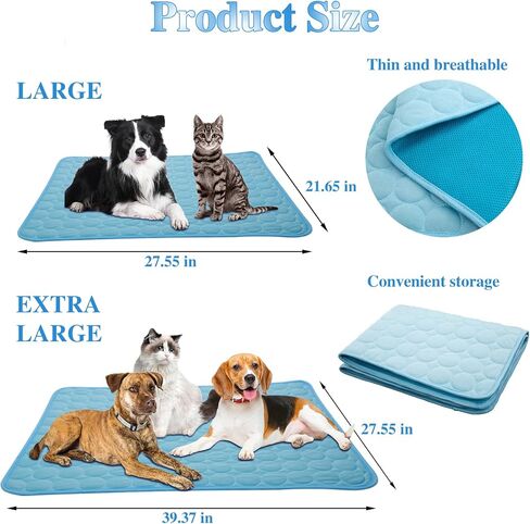 Mayper Dog Cooling Mat Cool & Comfortable,Pet Cooling Pad for Your Furry Friend, Cooling Mat Washable & Cool in Hot Summer in Saudi Arabia