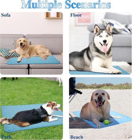 Mayper Dog Cooling Mat Cool & Comfortable,Pet Cooling Pad for Your Furry Friend, Cooling Mat Washable & Cool in Hot Summer in Saudi Arabia