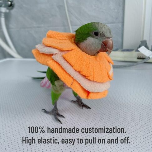 Bird Collar Anti Bite Elizabethan Recovery Cone, Bird Neck Protector for Feather Plucking, Bird Neckwear Full Body Shield for Parakeet Color Randomly (Cockatoo) in Saudi Arabia
