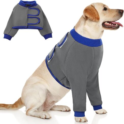 AOFITEE Dog Surgery Recovery Suit, Breathable Dog Front Recovery Sleeve Right Left Leg, Prevent Licking Dog Elbow Brace Protactor for Male Female Dogs, Dog Sleeves for Joint Pain Dog Cone Alternative in Kuwait