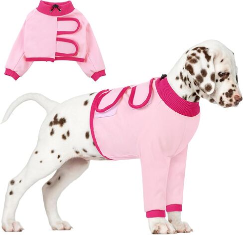 AOFITEE Dog Surgery Recovery Suit, Breathable Dog Front Recovery Sleeve Right Left Leg, Prevent Licking Dog Elbow Brace Protactor for Male Female Dogs, Dog Sleeves for Joint Pain Dog Cone Alternative in Kuwait