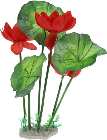 VOCOSTE 1pcs Fish Tank Aquarium Decorations Plants, Mini Aquarium Decorations Plastic Plants for Aquarium Decorations, Yellow 10.24" in Kuwait