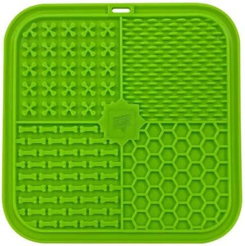 Grit Dog Lick Mat - Dog and Cat Slow Feeder - Puppy Licking mat - Lick Pads for Dogs - Licking mat - Dog Lick Mat with Suction Cups - Dog Feeding Mat Slow Feeder in Saudi Arabia