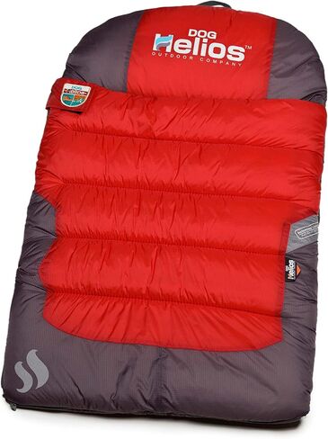 Helios Trail-Barker Multi-Surface Travel Dog Bed Featuring BlackShark Technology, One Size, Red, Dark Grey in Saudi Arabia