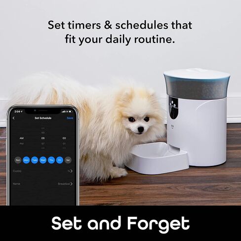 Geeni Smart Feeder, 4 Liter Automatic Pet Dog and Cat Feeder, Wi-Fi Control Compatible with Alexa and Google Home in Saudi Arabia