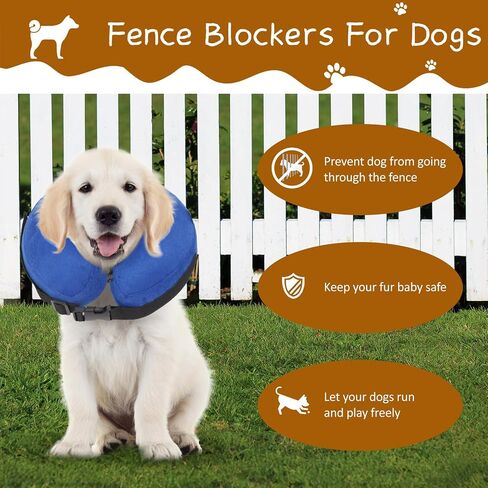 Dogs Fence Blocker,Buckle Dog Safe Fence Bumper,Keep Your Pet Safe in Fence - Prevent Escape from Fence,Fence Barrier Collar for Dogs in Garden Courtyard Outdoors (Small) in Saudi Arabia