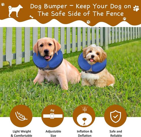 Dogs Fence Blocker,Buckle Dog Safe Fence Bumper,Keep Your Pet Safe in Fence - Prevent Escape from Fence,Fence Barrier Collar for Dogs in Garden Courtyard Outdoors (Small) in Saudi Arabia
