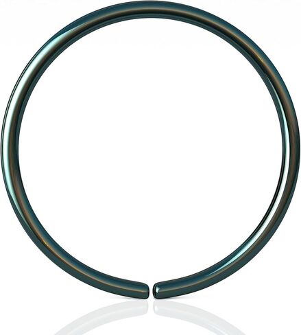 خاتم الأنف باللون الأخضر الداكن 20 جرام طوق عادي - ثقب الأنف من الفضة الإسترليني عيار 925 - مجوهرات خواتم الأنف الصغيرة in Kuwait