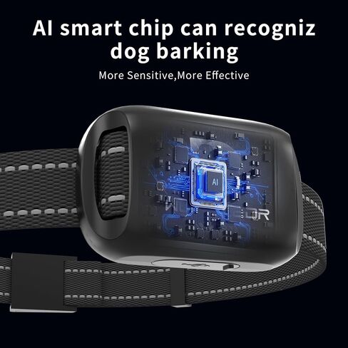 Cat Bark Collar Smart Automatic No Shock Anti Barking Cats Training Collar Rechargeable Bark Collar with 2 Adjustable Sensitivity Vibration & Beep Vibration Modes for Cats Iron Black in Saudi Arabia