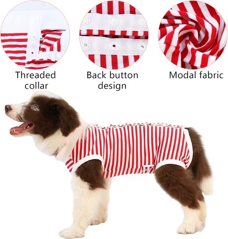 Recovery Suit for Dogs - Onesie for Small Medium dogs Recovery Suit for Female Male,Substitute E-Collar & Cone in Saudi Arabia