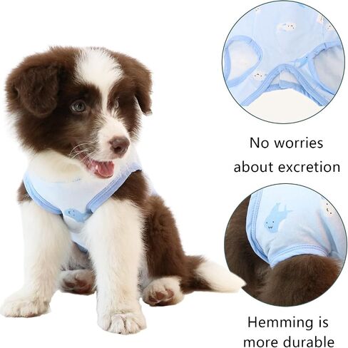 Recovery Suit for Dogs - Onesie for Small Medium dogs Recovery Suit for Female Male,Substitute E-Collar & Cone in Saudi Arabia
