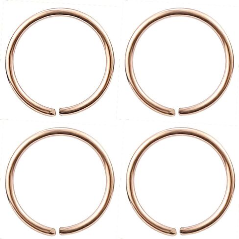 2 Pairs Set Nose Cartilage Nose Rings Small Hoops Earrings Set for Women Tragus Septum Helix Thin Multiple Piercing (6mm/22 gauge/ 2 pairs, 14K Gold Filled) in Saudi Arabia