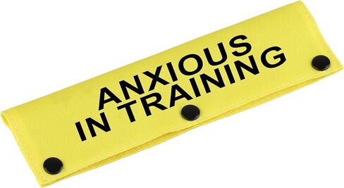 Funny Dog Leash Sleeve Have Anxious in Training Dog Leash Wrap Sleeve Pet Birthday Gift (Anxious in Training-YE Sleeve) in Saudi Arabia