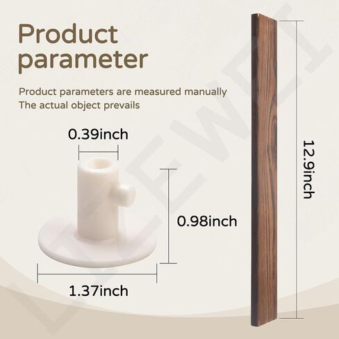 حاملات مرفقات خلاط متوافقة مع ملحقات خلاط كيتشن ايد، حامل خشبي مثبت على الحائط مع 4 قطع شماعات بلاستيكية - أدوات تخزين لتوفير المساحة in Kuwait