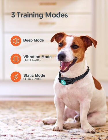 PATPET Dog Training Collar - Rechargeable Dog Training Collar with Remote for Medium Large Dogs 1000Ft Remote Range 3 Training Modes IPX7 Waterproof Black in Saudi Arabia