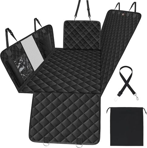 Dog Car Seat Cover for Back Seat Waterproof, Scratch Resistand,Nonslip Dog Hammock with Storage Pocket for Car, SUV (SM101) in Kuwait