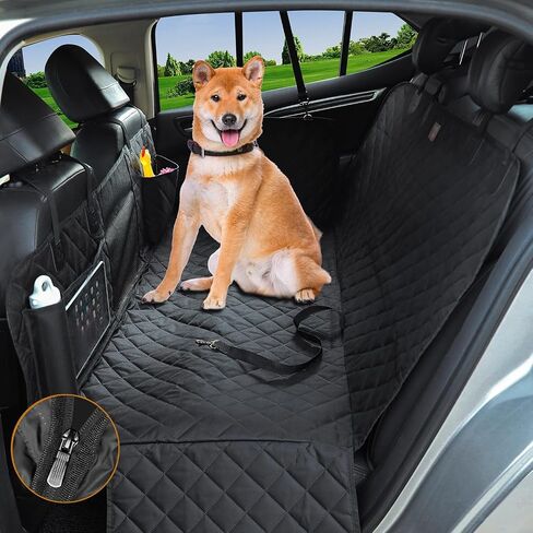 Dog Car Seat Cover for Back Seat Waterproof, Scratch Resistand,Nonslip Dog Hammock with Storage Pocket for Car, SUV (SM101) in Kuwait
