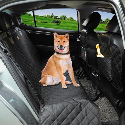 Dog Car Seat Cover for Back Seat Waterproof, Scratch Resistand,Nonslip Dog Hammock with Storage Pocket for Car, SUV (SM101) in Kuwait