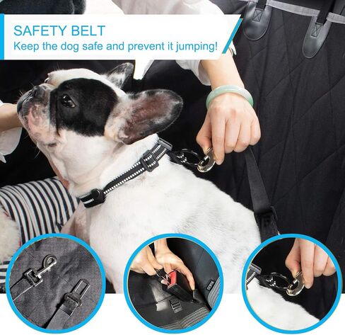 Dog Car Seat Cover for Back Seat Waterproof, Scratch Resistand,Nonslip Dog Hammock with Storage Pocket for Car, SUV (SM101) in Kuwait