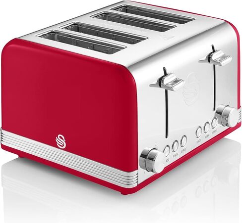 Swan ST19020BLN Retro Toaster, 7.2"x11.5"x10.4", Blue in Saudi Arabia