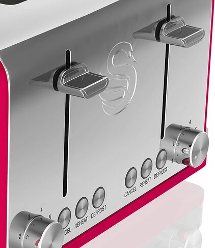 Swan ST19020BLN Retro Toaster, 7.2"x11.5"x10.4", Blue in Saudi Arabia