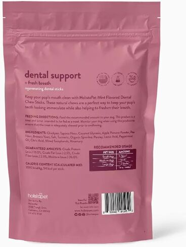 Mint Flavored Dental Chew Sticks, Keep your pup's Teeth Looking Clean and Smelling Fresh, Intended As A Treat (Mint) in Saudi Arabia