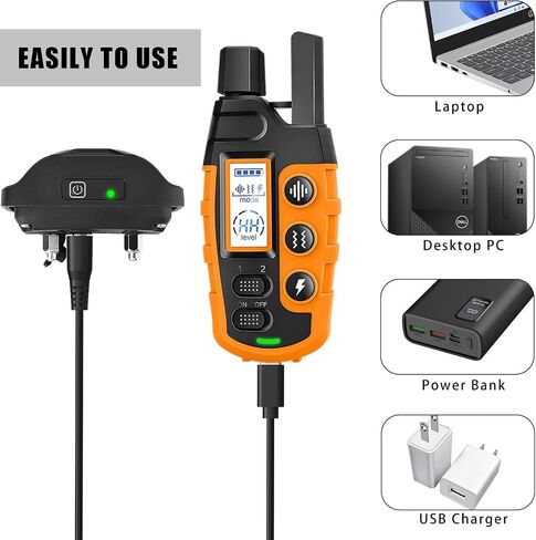 Charger Replacement for Bousnic Dog Shock Collar Charger, Power Cable Compatible with Mini Educator E Collar, Bark Collar and Other Training Systems, 6-in-1 Dog Training Collar USB Charging Cord in Kuwait