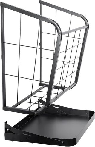 usego جدار القش رف القش المغذية الثقيلة القش الصلب المغذية الماعز 18 جالون من جانب الماعز القش القش للماشية الأغنام الحصان مع صينية الحبوب للانفصال in Kuwait