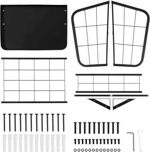 usego جدار القش رف القش المغذية الثقيلة القش الصلب المغذية الماعز 18 جالون من جانب الماعز القش القش للماشية الأغنام الحصان مع صينية الحبوب للانفصال in Kuwait