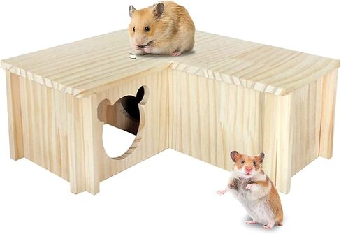 Wooden Multi-Chamber Small Animal Maze Hamster Playground Gerbils Tunnel Exploring Toys for Mouse Lemmings Rats and Other Small Rodents in Saudi Arabia