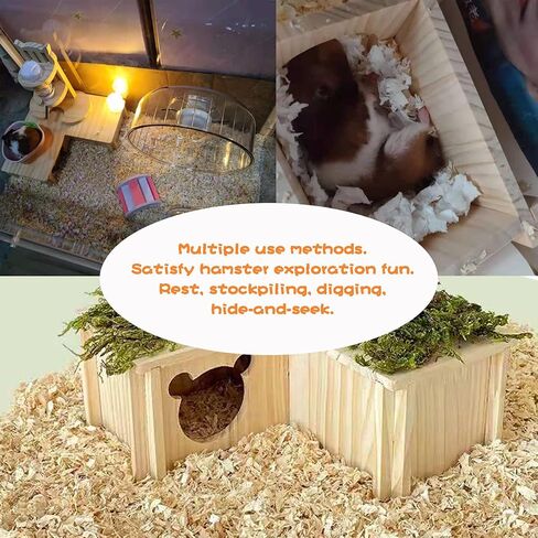 Wooden Multi-Chamber Small Animal Maze Hamster Playground Gerbils Tunnel Exploring Toys for Mouse Lemmings Rats and Other Small Rodents in Saudi Arabia