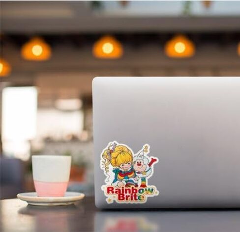 ملصق ممتص الصدمات للسيارة برسومات Rainbow Brite، عالي الجودة، ملصق فينيل مقاوم للطقس للسيارة والكمبيوتر المحمول والنافذة والخزان in Saudi Arabia