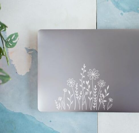 Wildflowers Leaf Plant Lover Gift Idea, Botanical Car bumper sticker vinyl decal for laptop, window, tiles, trucks in Saudi Arabia