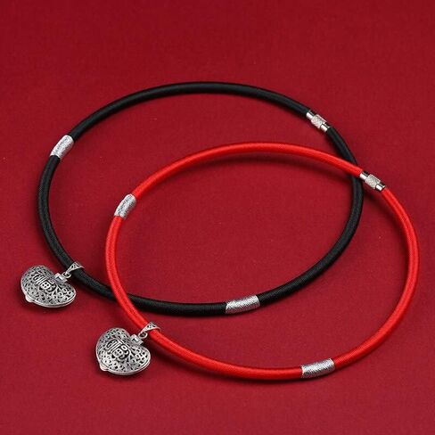 Hand-tied Collar with Silver (40cm, Black) in Saudi Arabia
