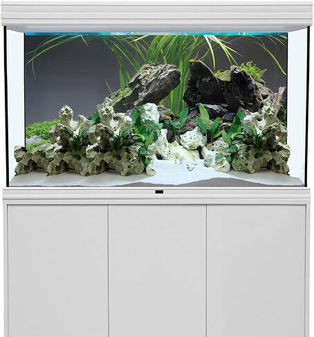 AWERT 48x20 inches Stone Aquarium Background Stone Aquatic Plant River Bed & Lake Seaweed Aquarium Vinyl Background Fish Tank Background in Saudi Arabia
