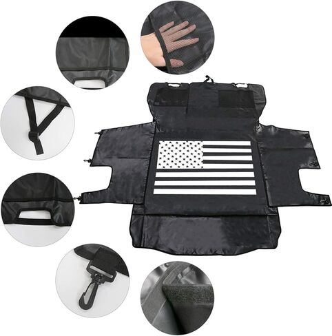 غطاء بطانة لمقعد الحيوانات الأليفة والكلاب والقطط من أجل رانجلر JK JL 2007-2020 أرجوحة كبيرة الحجم بأربعة أبواب مع مقاومة للماء ومقاومة للبقع وعدم الانزلاق ودعم أكسفورد عالي التحمل in Kuwait