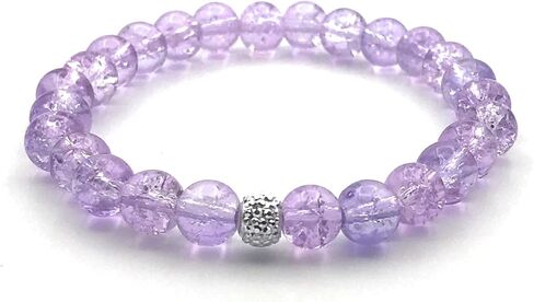 سوار مطرز باللون الوردي مصنوع يدويًا للنساء، خرز فرقعة، لمسة لامعة، هدية للأم والأخت والابنة in Kuwait