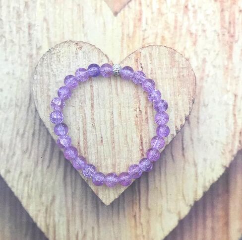 سوار مطرز باللون الوردي مصنوع يدويًا للنساء، خرز فرقعة، لمسة لامعة، هدية للأم والأخت والابنة in Kuwait