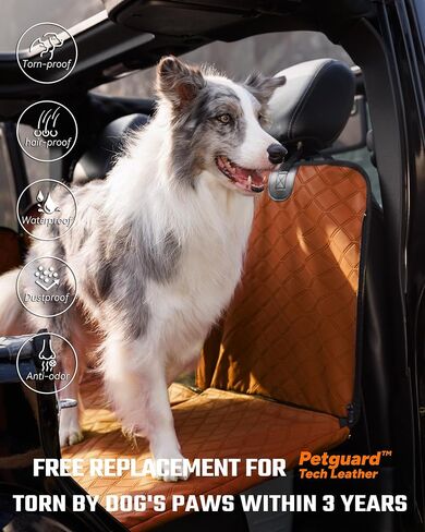 Back Seat Extender for Dogs,Heavy Duty Leatherette Large Space Dog Car Seat Cover for Back Seat,Hard Bottom Dog Hammock for Car Sturdy Camping Mattress Holds 500lbs,Travel Dog Bed for Car SUV Truck in Saudi Arabia