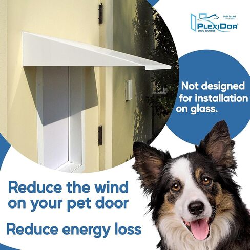 PlexiDor Medium Pet Door Awning, Bronze in Saudi Arabia