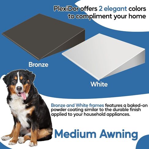 PlexiDor Medium Pet Door Awning, Bronze in Saudi Arabia