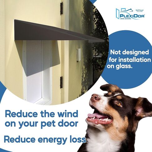 PlexiDor Medium Pet Door Awning, Bronze in Saudi Arabia