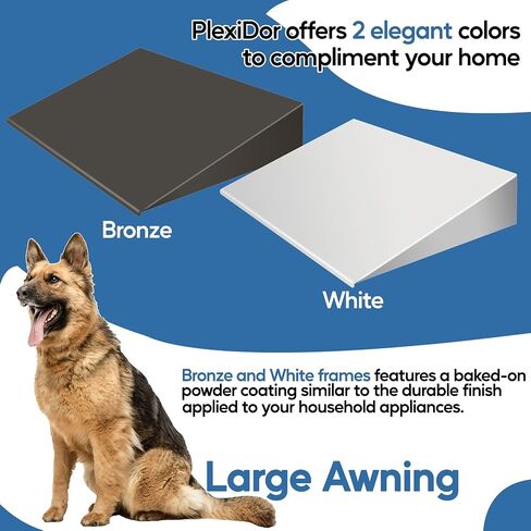 PlexiDor Medium Pet Door Awning, Bronze in Saudi Arabia