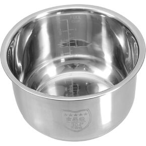 Inner Pot Pressure Cooker Rice Cooker Liner Stainless Steel Rice Cooker Silver Rice Container Rice Cooker Pot Replacement