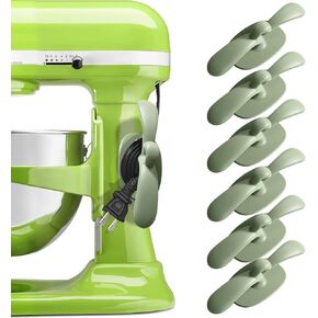 Cord Organizer for Appliance 6 PCS Kitchen Cord Organizer Strong Adhesion Cord Holder Organizer for Coffee Machine, Pressure Cooker, Air Fryer Mixer, Electrical Partner (White)