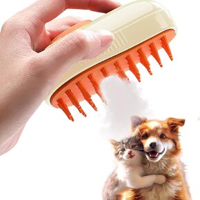 Cat Steam Brush For Shedding, 3 in 1 pet brush Brush With Steam, Cloud Care Cat Brush, spritz defur comb for cats Solution for Effective Shedding Control, Deep Cleaning, and Relaxing Massage in Saudi Arabia