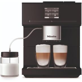 Miele CM 7550 CoffeeSelect Automatic Coffee Machine - OneTouch for Two, AromaticSystem, 10 individual profiles, DoubleShot, CupSensor, WiFi-compatible, automatic descaling, in Obsidian Black