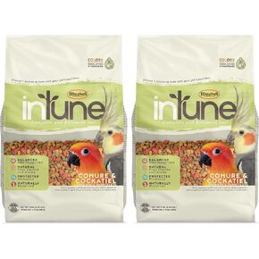 Higgins 2 Pack of Intune Complete and Balanced Diet Conure and Cockatiel Food, 2 Pounds Each